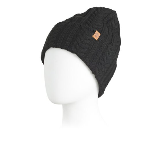 TIMBERLAND Black Cable Knit Beanie - Picture 1 of 2